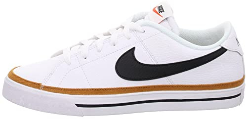 Nike Men's Court Legacy Gymnastics Shoe, White Black Desert Ochre Gum Light Brown, 7.5 UK