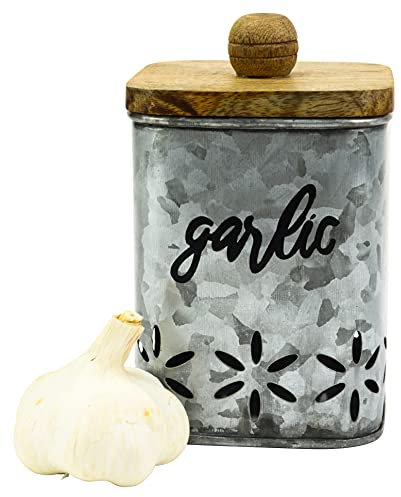 Boston Warehouse Bote de ajo galvanizado