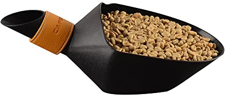 CAFEMASY Kaffeebohnenschaufel, Messschaufel, Kilobohnenschaufel, Schwarz, klein