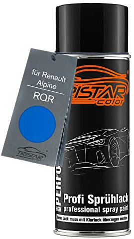 TRISTARcolor Peinture voiture Bombe de peinture pour Renault/Alpine RQR Bleu Alpine Nacre Metallic Peinture de base aérosol 400 ml