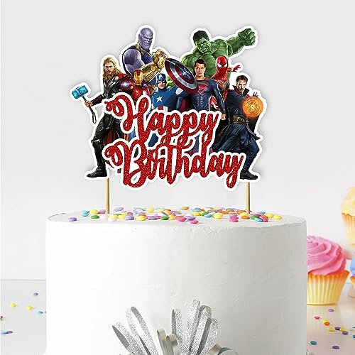 Seyal® Suprhero Happy Birthday Cake Topper