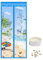 Tenda magnetica anti-zanzariera per porta, resistente, antivento, anti-zanzare, con nastro magico, senza punzoni, motivo decorativo da ricamo, mantiene lontani insetti e insetti (90 x 210 cm)