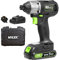 Mylek Cordless Impact Drill Driver 20V Brushless, Variable Speed (0-2400RPM), 280Nm, 0-3200BPM with LED Work Light, 2000Ah Battery and Fast Charger, Forward and Reverse