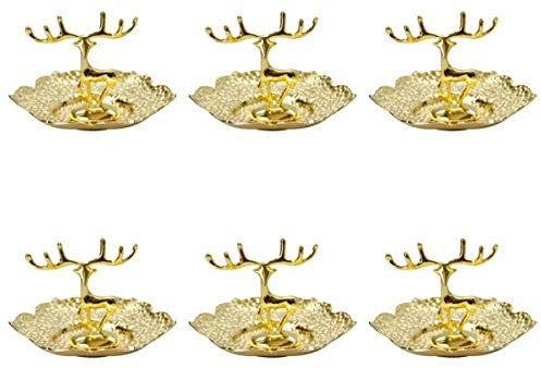 6 Stk Schmuck Tablett Geweih Schmuckständer Schmucktablett Tisch-schmuckbaum Organizer Für Schmuckablagen Organizer Für Schmuckdisplays Ringschmuck Armband Schreibtisch Kupfer