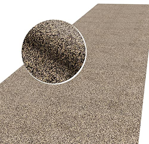 ANRO Schmutzfangmatte Teppich Läufer Flurläufer Bodenbelag Schmutzfangläufer Sauberlaufmatte Meterware Dover Beige 180x100cm