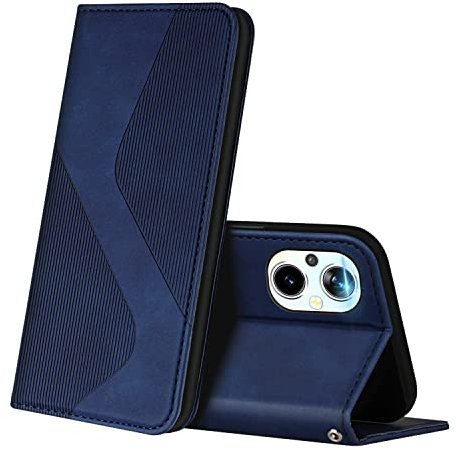 ZONNAVI Coque pour Oppo Reno 8 Lite 5G, Premium Étui Housse en Cuir de Protection avec [Emplacements Cartes] [Magnetique], Clapet Folio Portefeuille pour Oppo Reno 8 Lite 5G (Bleu)