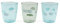 Done by Deer Yummi mini Glas 3-er Pack Happy clouds Green (120 ml) - Baby Trinkbecher - Plastikbecher aus 100% Acryl in Lebensmittelqualität und Spülmaschinenfest - Durchsichtig Kinderbecher
