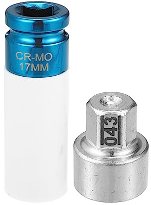 QUARKZMAN Tuerca De Seguridad Antirrobo Para Bmw X1 1 Juego | Plateado,Blanco,Azul,Metal,28.5X36.4Mm,26.1X78.4Mm,25Mm,Para Bmw 2,7,X3,X5,X6,Z4,Antirrobo,Cubierta Plástica,No Llave Impacto