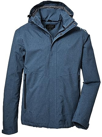 Killtec Herren Funktionsjacke/Outdoorjacke mit abzippbarer Kapuze KOS 53 MN JCKT, stahlblau, XL, 41333-000