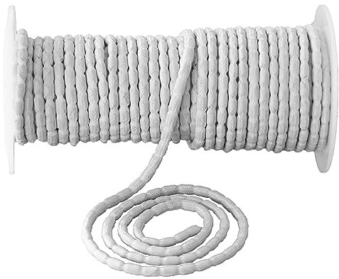 dekondo Bleiband Bleikordel Beschwerung für Gardinen und Vorhänge Verschiedene Gewichte 35g 50g 70g 85g 100g 150g pro Meter Verschiedene Längen (35g/m, 10)