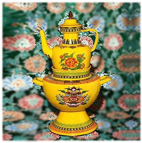 Electric Kettle Teapot Heat Preservation Pot Multi-Function Water-Heating Milk Teapot Double-Layer Enamel Kettle Gift Pot Bohemian Style (D) lofty ambition