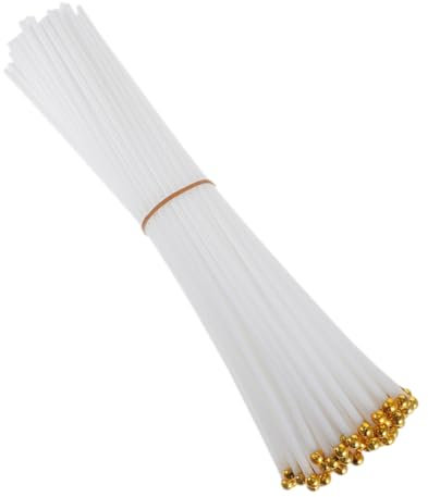 jojofuny 100 Pezzi di Aste per Bandiere in Plastica Aste per Bandiere Portatili per Aste Decorative per Bandiere per Feste Sportive