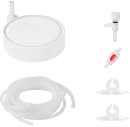 Flintronic Aquarium Luftstein Nano, Sprudelstein für Aquarium Teiche, Ultra-leiser Sprudelstein Teich Aquarium Luftausströmer für Gelösten Sauerstoff Lässt Super Tiny Bubbles für Aquarien Teiche(50mm)