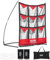 VEVOR Pitching Netz Pitching Target mit 9 Nummerierte Taschen, Baseball & Softball Pitching Target aus Polyester, Pitcher Netz für Jugendliche und Erwachsene, Tragbares Schnellmontage-Design Rot