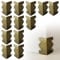 Skiffers Baseboard Corner Protectors, Skiffer Skirting Board Corner Protector, Solid Brass Skirting Board Corner Protectors, Vintage Metal Corner Protector Decorative Protector Cover (Bronze, 12PCS)