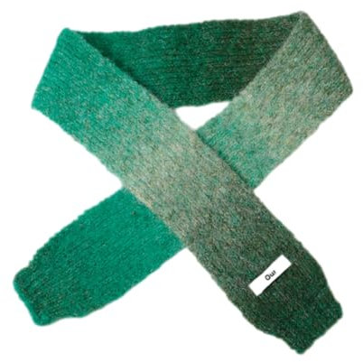 Lady Harajuku Schal Y2k Mädchen Farbverlauf Strickschal Mode Tuch Straße Casual Halstuch Y2k Schal Dünner Schal Y2k Skinny Halstuch Y2k