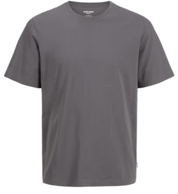 JACK & JONES Men's Jjeorganic Basic Tee SS O-Neck Noos T-Shirt, Castlerock, L