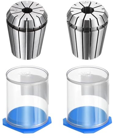 QUARKZMAN ER32 10mm 8mm Mandrini con Pinze a Molla Alta Precisione 0,008mm 0,015mm per Macchine Incisione CNC Tornio Fresatrice