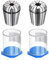 QUARKZMAN ER32 10mm 8mm Mandrini con Pinze a Molla Alta Precisione 0,008mm 0,015mm per Macchine Incisione CNC Tornio Fresatrice