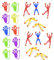 WBZOWRB 20 Stück Sticky Hands Kinderspielzeug,Geburtstagsgeschenke,Scherzartikel Kinder,Partyspielzeug,Stressabbau Spielzeug Für Mädchen Und Jungen
