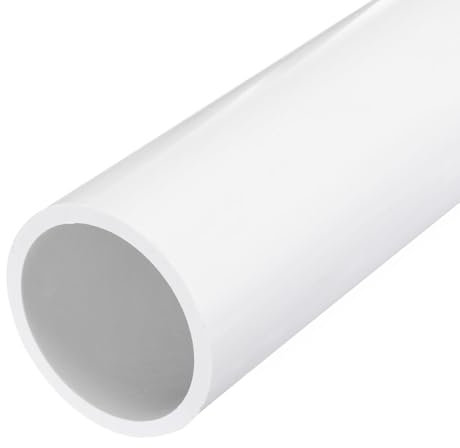 QUARKZMAN Tube Rond Rigide en PVC 76,6mm ID 90mm OD 350mm Longueur Blanc pour Manchon de Câble de Conduite d'Eau