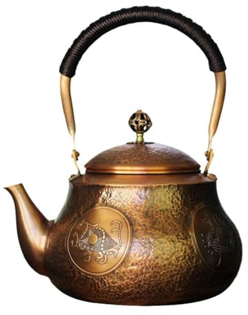 SiaBiced Kupferkessel für Heiße Getränke, 1,5 Liter, Elegantes Design