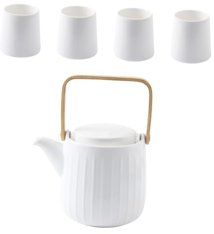 Hoement Keramik-teegeschirr-Set Mit Trinkbecher Teetasse Und Küchenbecher Glatte Oberfläche Hohe Temperaturbeständigkeit