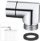Handbrause Adapter 90 Grad Duschschlauch Adapter 1/2 Zoll Brausearm-Winkelverbinder Gelenkstück Duschkopf, Winkelstück für Handbrause, Swivel Shower Head Adapter, mit Gummidichtung (90 Grad)