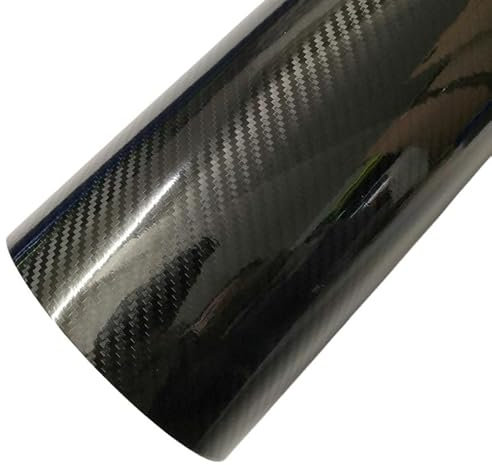 Covering Carbone Film vinyle en Fiber de carbone 3D 4D 5D 6D, rouleau d'emballage de voiture, autocollant en PVC noir, ruban adhésif imperméable tous temps, for bricolage Covering Voiture(5D carbon fi