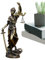 Justitia-Statue, Justitia, Law Desktop Harz Gerechtigkeit Göttin Statue, Gerechtigkeit Fairness Göttin Statue griechische Mythologie Ornamente für Anwalt Studio Schreibtisch