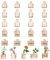 Glasseam Kleine Vase Glas für Hochzeit: 20 Stück Bernstein Mini Glasvasen Lovely Blumenvase Modern für Party Home Küche Office Regal Tisch Deko