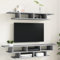AJJHUUKI Outdoor-Möbel-TV-Wohnwand Beton Grau Holz-Möbel