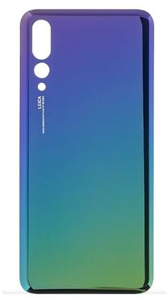 Mobile TM Compatible avec Cache Arriere Huawei P20 Pro Twilight avec LENTILLE CLT-L29 avec Logo Vitre Arrière Pièce de Rechange