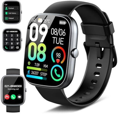 Dyurwa 1.91 HD Smartwatch Herren Damen mit Bluetooth Anrufe