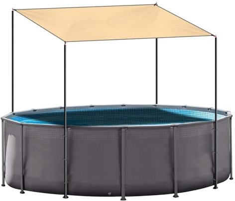 Sonnendach für oberirdisches Schwimmbad, 95 % Sonnenlicht, 3 x 3 m