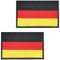 2 Stück Deutschland Patch Klett,Rucksack Bundeswehr Flagge Patches Anstecker,Kleidung German Flaggen Militär Flag Aufnäher Aufkleber für Europa Deutschlandflagge Pfadfinder Ausrüstung Klettpatch