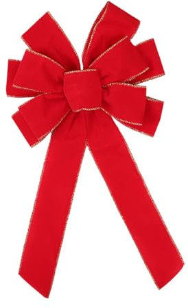 Fahoujs Ghirlande di Natale decorazioni per feste eleganti albero di Natale Bowknot decorazione bowknot relitto ghirlande artigianali