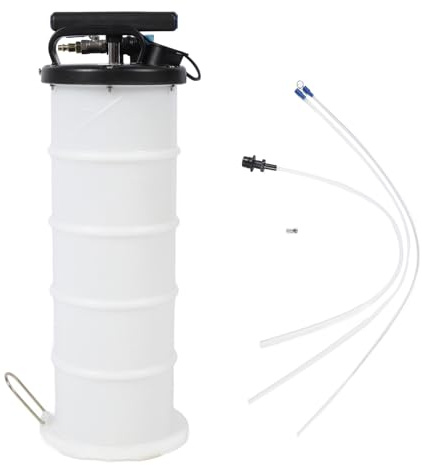 Klanata Estrattore di olio pneumatico 6,5 ​​litri, estrattore di liquidi manuale pneumatico per l'evacuazione del vuoto di fluidi automobilistici