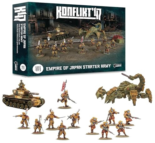Warlord Games Empire of Japan Starter Army – Miniaturen für Konflikt 47 sehr detaillierte Miniaturen im Maßstab 28 mm
