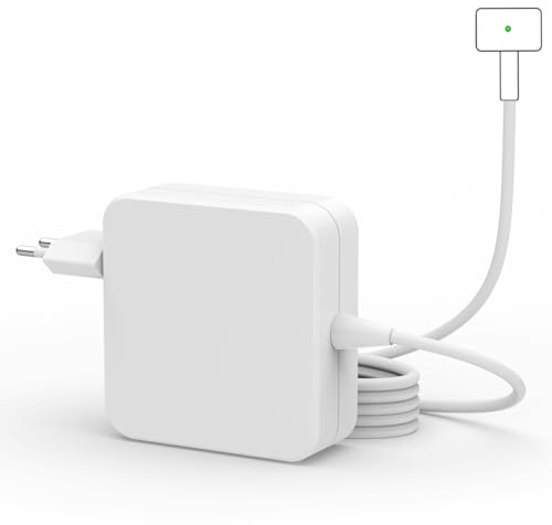 Cargador Magnético T-Tip 45W para MacBook Air, Cargador Rápido para Mac | Reemplazo Adaptador de Alimentación para Mac Book Air 11 & 13 Pulgadas, Mediados 2012-2017, Modelos A1435 A1436 A1465 A1466