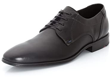 LLOYD Herren Schnürhalbschuhe Osmond, Männer Businessschuhe,Derby,Normalweit,Anzugschuhe,schnürung,Office,büro,Freizeit,SCHWARZ,41 EU / 7.5 UK