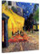 Bilderdepot24 Bild auf Leinwand | Vincent van Gogh - Caféterrasse am Abend in 90x120 cm als Wandbild | Wand-deko Dekoration Wohnung alte Meister | NEU-180223-90x120-caa