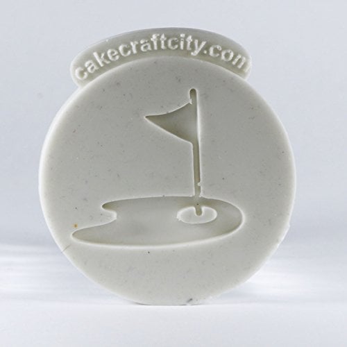 Golf Green & Flag Icing Cake or Cupcake Decoration Silicone Mould
