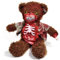 Zombie Teddy Original XXL 50cm Halloween Teddybär Horror-Bär Der Gruselige Kuschelbär für alle Splatter & Horror Fans (Gedärme Braun)