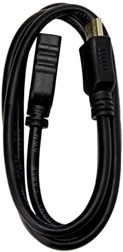 Express One 99HDHS-401 HDMI Extension Cable High Speed with Ethernet, Black, 1 m
