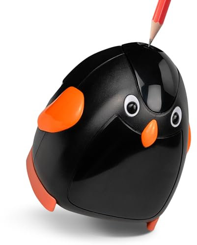 Eagle Cartoon Electric Pencil Sharpener, Battery Operated, Automatic Powered Pencil Sharpener, Perfect for Home, Classroom, School, Ideal for Kids, Student.(Penguin)