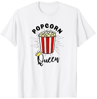 Popcorn T-Shirt - Popcorn Kostüm Damen Popcorn Queen T-Shirt