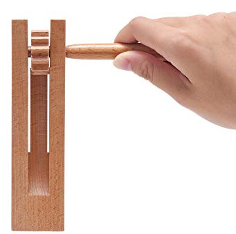 2 Pack Holz Dreh-Ratsche Noise Maker Grogger Traditionelle Matraca für Partys, Sportveranstaltungen und Feiern