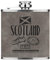 Rugby Scotland 6oz PU Leather Hip Flask Grey Luxe