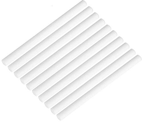 Filter Cotton Sticks for Humidifier Replacement Refill Sticks for Portable USB Water Bottle Humidifier Car Diffuser 8 x 123mm, 10Pcs Pack for Aroma Diffuser Hum